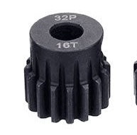 Hobby Details 32P Steel Pinion Gear - Black 5mm shaft (16T)