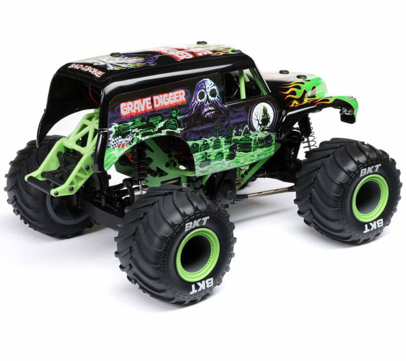 Losi 1/18 Mini LMT 4X4 Brushed Monster Truck RTR, Grave Digger