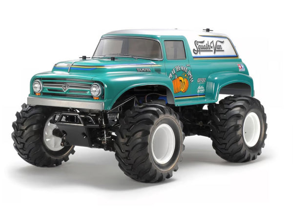 Tamiya Squash Van 4WD Monster Truck Kit (GF-02) ** Factory pre painted body and hobbywing esc included**