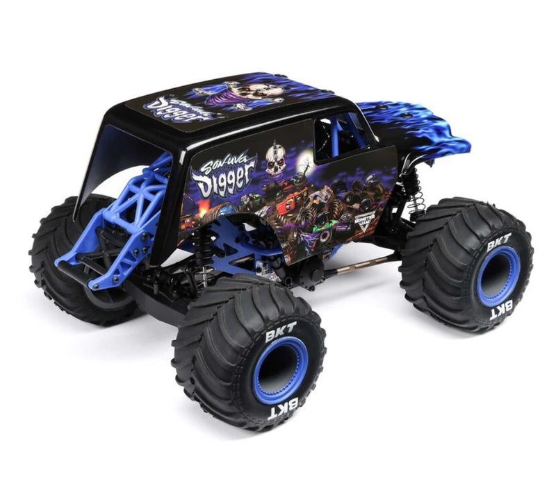 Losi 1/18 Mini LMT 4X4 Brushed Monster Truck RTR, Son-Uva Digger