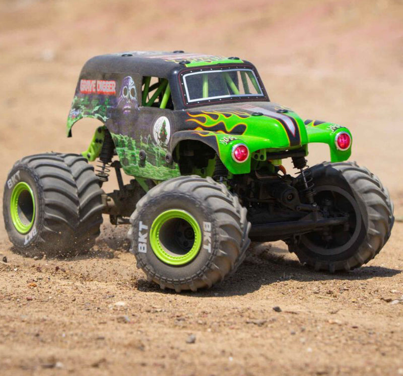 Losi 1/18 Mini LMT 4X4 Brushed Monster Truck RTR, Grave Digger