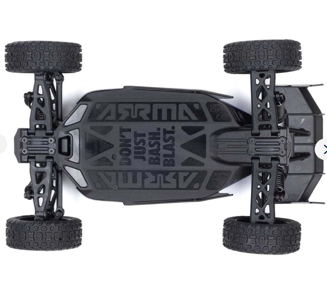 Arrma TYPHON GROM 4x4 SMART Small Scale Buggy Blue/Silver