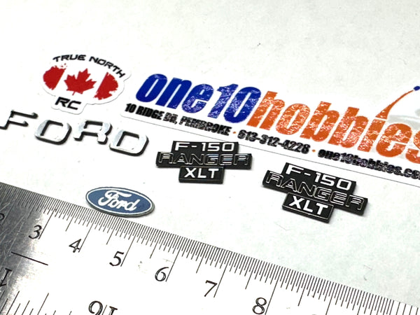 1/10 Scale Badge Kit for Ford Ranger XLT by True North Rc