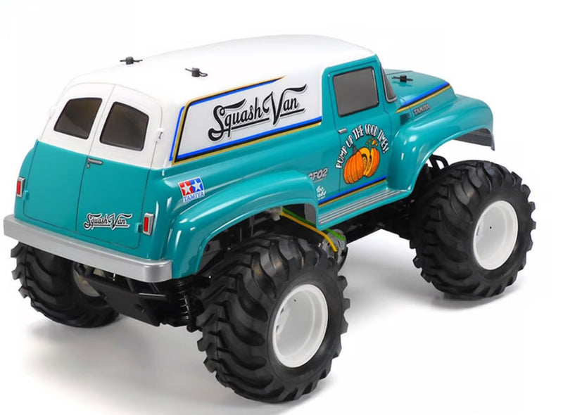 Tamiya Squash Van 4WD Monster Truck Kit (GF-02) ** Factory pre painted body and hobbywing esc included**