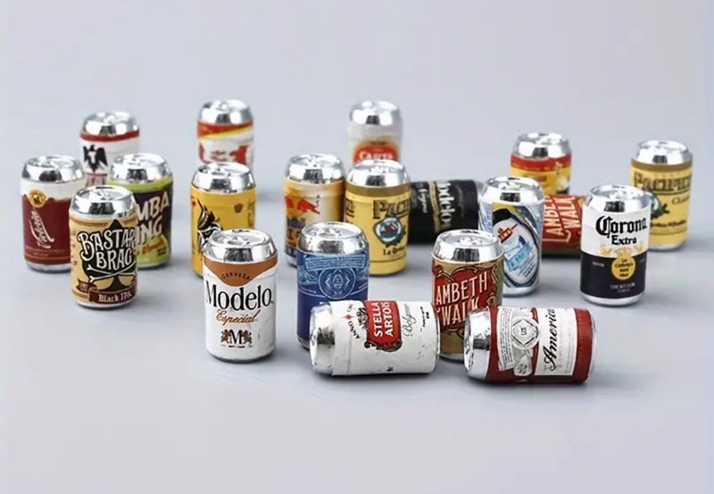 1/6 scale Beer cans. X3 in each random