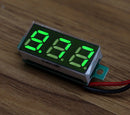 DC Voltmeter Adjustable Voltage Meter Digital Green Display 0.28 Inch Two-wire 2.5-30V