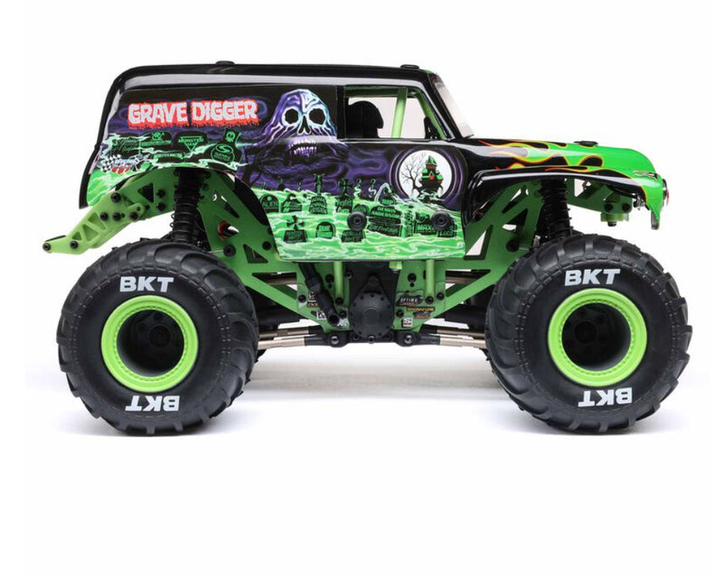 Losi 1/18 Mini LMT 4X4 Brushed Monster Truck RTR, Grave Digger