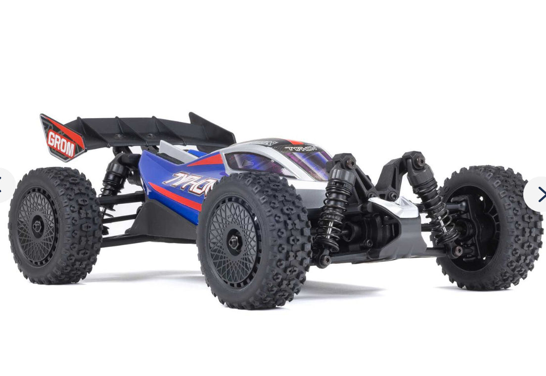 Arrma TYPHON GROM 4x4 SMART Small Scale Buggy Blue/Silver