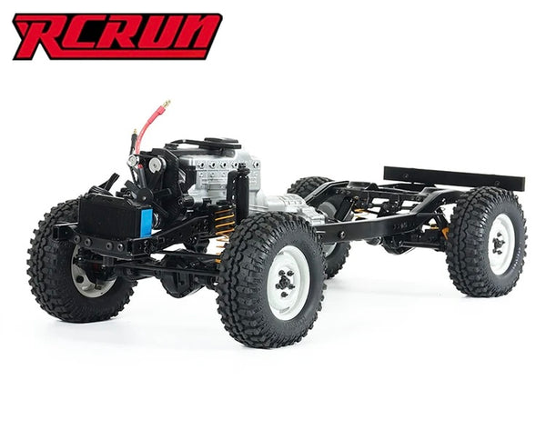 RCRUN 1:10 Scale LC80 Metal Chassis Frame Builders Kit Adjustable Wheelbase for 1/10 RC Crawler Off-Road Truck Model