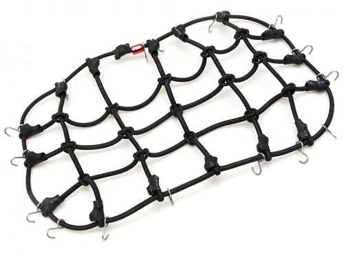 Elastic Luggage Net with Hooks 20x12cm for RC Crawler & Truck Black