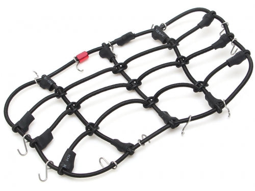 Elastic Luggage Net with Hooks 15x9cm for RC Crawler & Truck Black