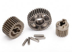 Traxxas Gear set, transmission, metal (includes 18T, 30T input gears, 36T output gear, 2x10.3 pins (5)