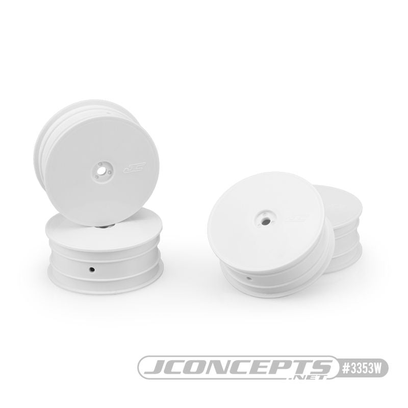 JConcepts Mono - TLR 22X-4, B74.1, and XRAY XB4 , 2.2" Front Wheel - White (4)