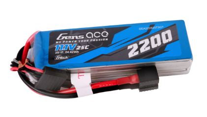 Gens Ace G-Tech 2200mAh 3S 11.1V 25C LiPo Universal Plug