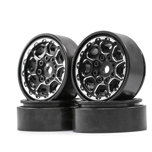 Hobby Details 1.0" CNC Beadlock Wheels, TRX-4M (Black/Black) (4)
HDTTRX4M010D