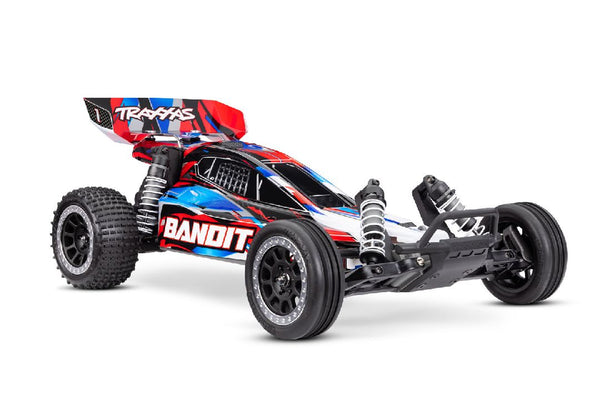 Traxxas Bandit 1/10 Extreme Heavy Duty Off-Road Buggy with TQ 2.4GHz radio system Brushed With Battery and charger included.