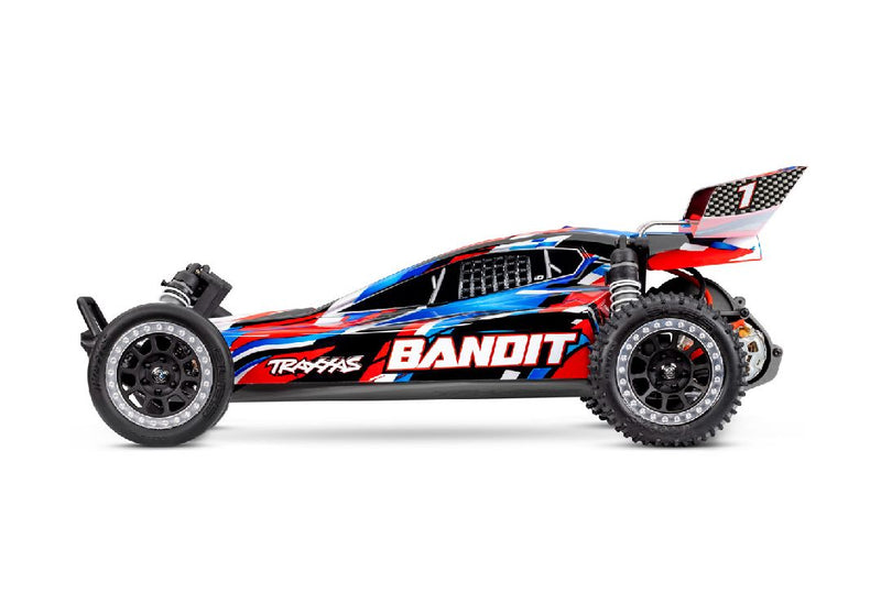 Traxxas Bandit 1/10 Extreme Heavy Duty Off-Road Buggy with TQ 2.4GHz radio system Brushed With Battery and charger included.