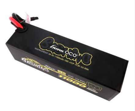 Gens Ace - 1747 - G-Tech Bashing 11000mAh 4S1P 14.8V 100C LiPo Battery Pack with EC5 Plug Hardwired (178x51x51mm +/- Manufacturer's Specifications)