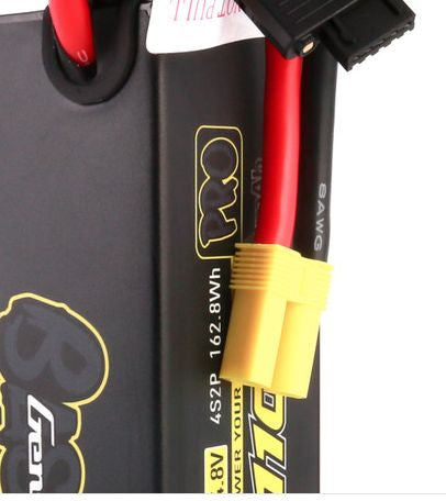 Gens Ace - 1747 - G-Tech Bashing 11000mAh 4S1P 14.8V 100C LiPo Battery Pack with EC5 Plug Hardwired (178x51x51mm +/- Manufacturer's Specifications)