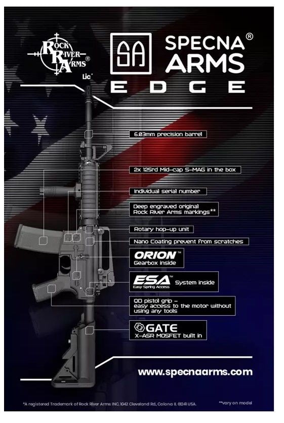 Specna Arms SA-E09 EDGE ETU Carbine - Black