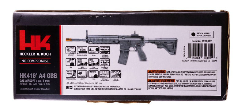 Umarex HK 416 A4 GAS Rifle - Black