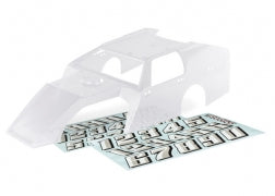 Traxxas Body, Slash Mudboss (clear)/ decal sheets