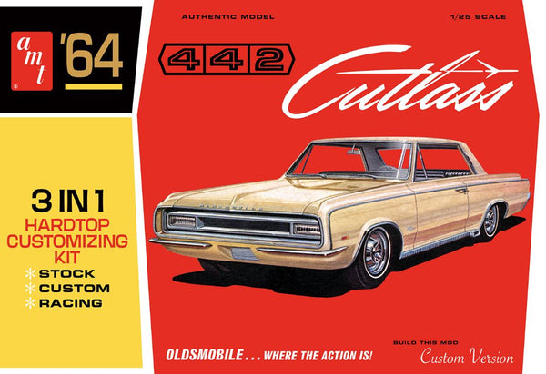 AMT 1964 Olds Cutlass 442 Hardtop 1/25 Model Kit (Level 2)