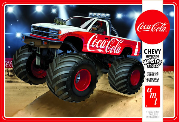 AMT 1988 Chevy Silverado Monster Truck (Coca-Cola) 1/25 Model Kit (Level 3)