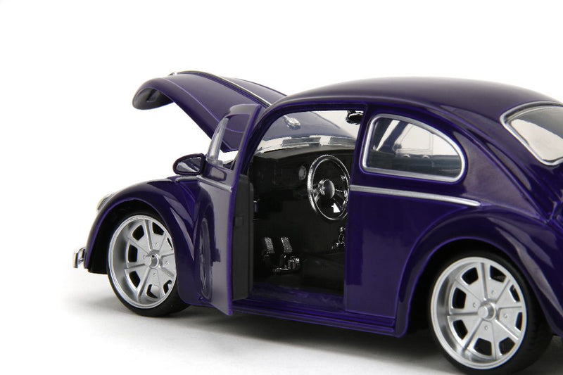 Jada 1/24 "Hollywood Rides" 1959 VW Beetle w/ Wednesday Addams