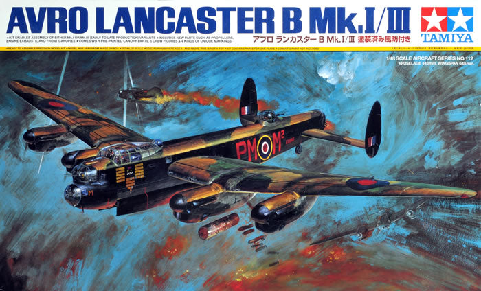 Tamiya Avro Lancaster Dambuster Grand Slam Bomber Mk.I 1/48 Scale 61111