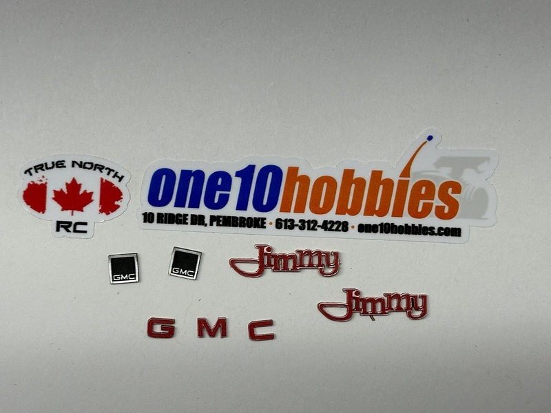 1/10 Scale Badge Kit for GMC Jimmy by True North Rc