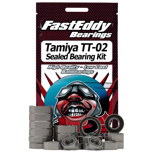 Fast Eddy Tamiya TT-02 Chassis Rubber Sealed Bearing Kit
