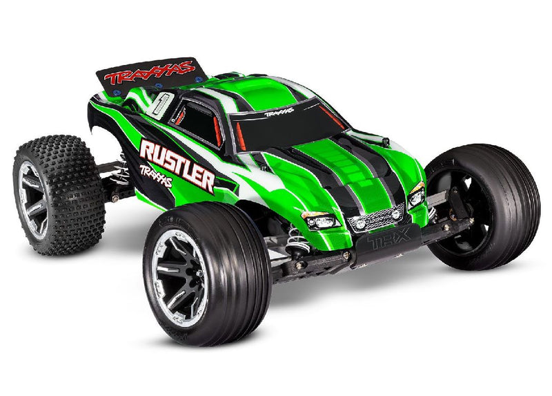 Traxxas Rustler 1/10 Stadium Truck RTR brushed with battery and usb charger. 2023 / 2024 Model 37054