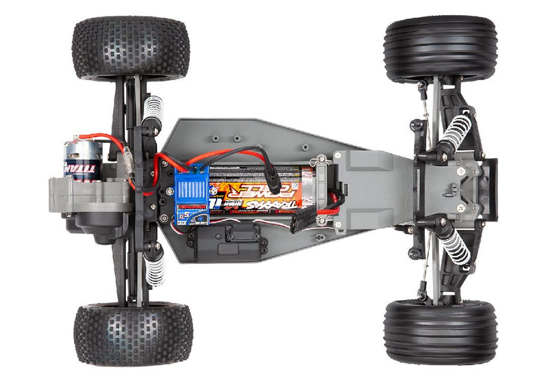 **Discontinued** Traxxas Rustler 1/10 Stadium Truck RTR brushed with battery and usb charger. 2023 / 2024 Model 37054