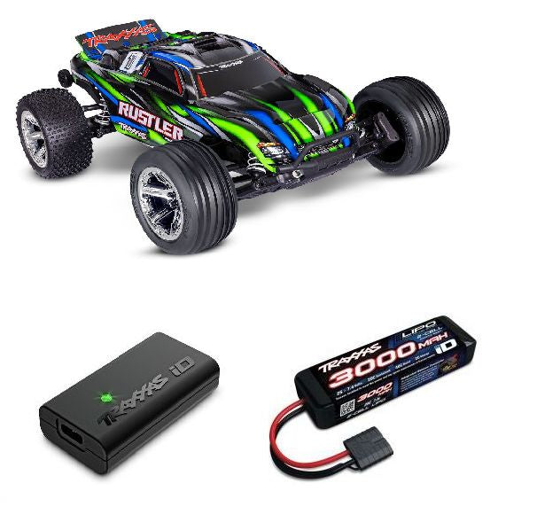 Traxxas 1/10 Rustler 2WD BL-2S Clipless Body.  **Now comes with free Battery and charger** 37354-4 Ships free across Canada 🇨🇦