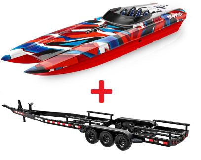 Save $145 with Traxxas DCB M41 Widebody 40" Catamaran With trailer bundle.  No battery or Charger Ships free across Canada 🇨🇦