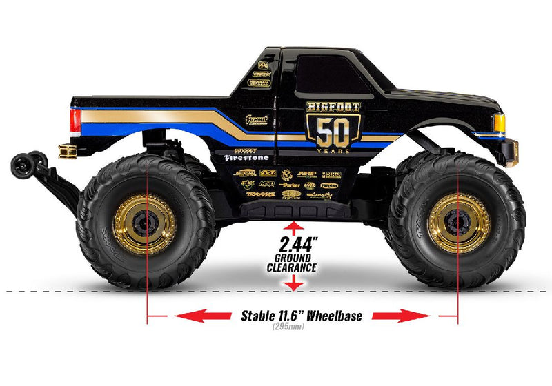 ** pre order** Traxxas Bigfoot 50th Anniversary 4X4 Brushless: 1/10-scale 4WD Monster Truck with TQ™ 2.4GHz Radio System (Includes Battery & Charger) only 2 coming to One10hobbies. Ships free across Canada🇨🇦