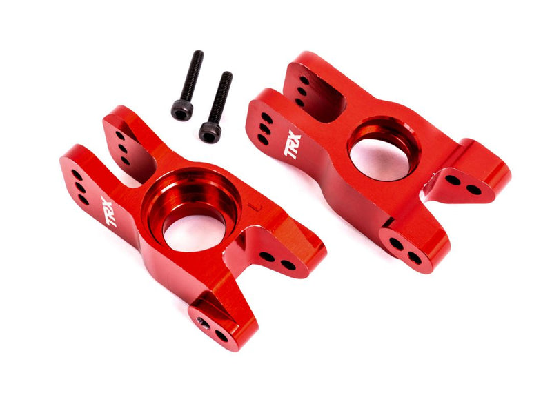 Traxxas Sledge rear Carriers, Stub Axle - Anodized Part 9552