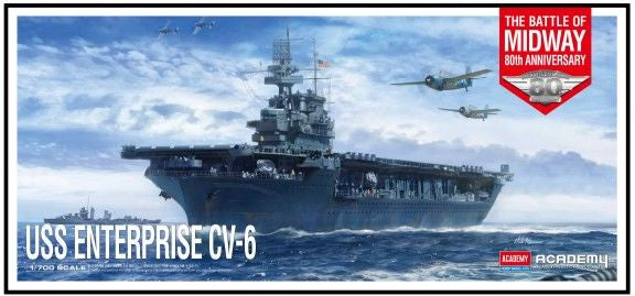 Academy 1/700 USS CV-6 Enterprise "Battle of Midway"