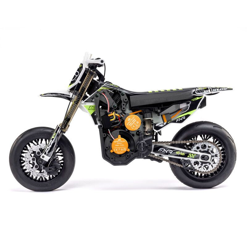 Losi 1/4 Promoto-SM Super Moto Motorcycle RTR - FXR White Ships free across Canada 🇨🇦