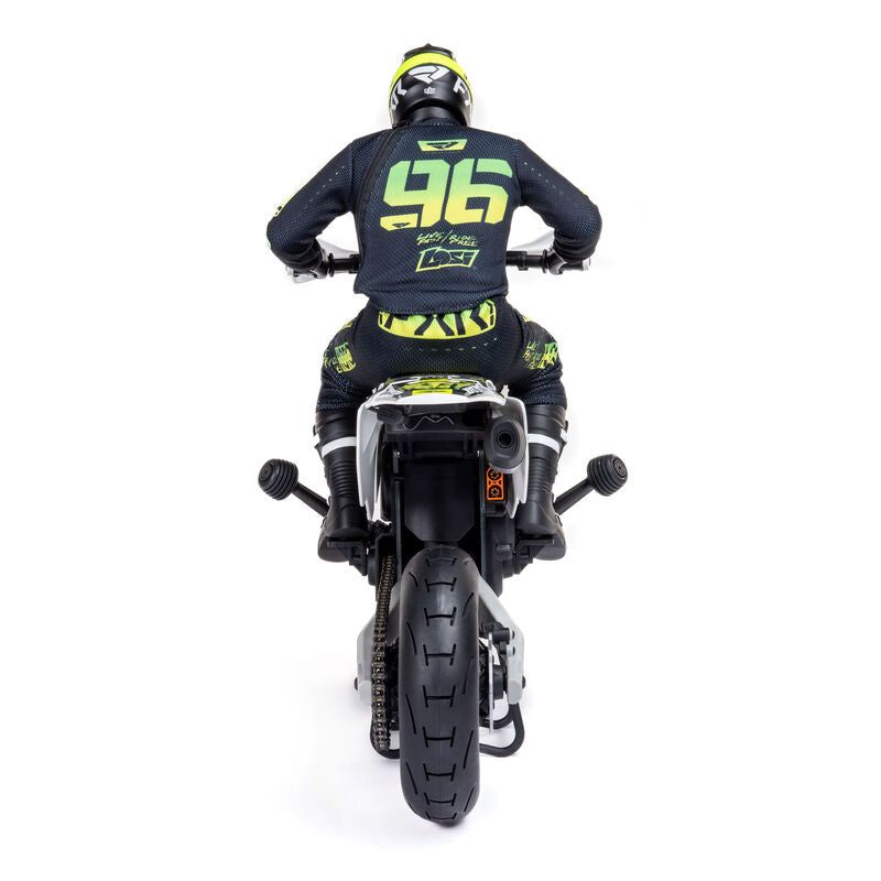 Losi 1/4 Promoto-SM Super Moto Motorcycle RTR - FXR White Ships free across Canada 🇨🇦