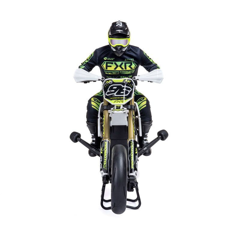 Losi 1/4 Promoto-SM Super Moto Motorcycle RTR - FXR White Ships free across Canada 🇨🇦