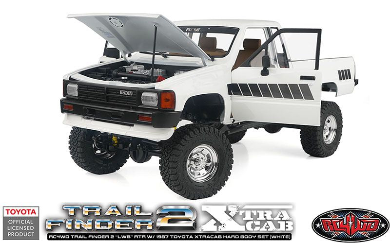 RC4WD 1/10 Trail Finder 2 LWB 87 Toyota Xtracab 4x4 RTR - White Ships free across Canada 🇨🇦