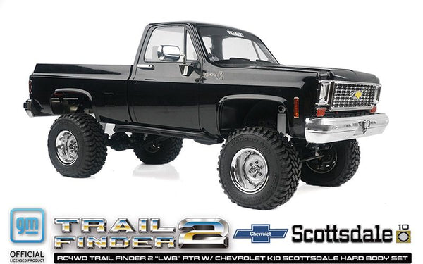 RC4WD 1/10 Trail Finder 2 LWB Chevrolet K10 4x4 RTR - Black Ships free across Canada 🇨🇦
