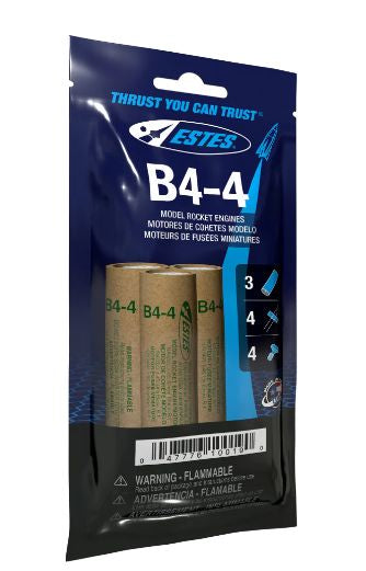 Estes Rockets B4-4 (3 ea) - Bagged