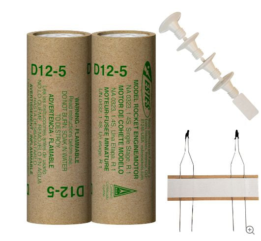 Estes Rockets D12-5 (2 ea) - Bagged