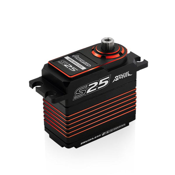 Power HD Storm S25 HV Brushless Digital Servo - Red **Special order Up to 4 weeks lead time**