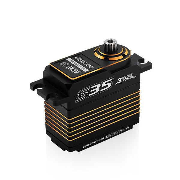 Power HD Storm S35 HV Brushless Digital Servo - Gold ** Special order Can take up to 4 weeks lead time**