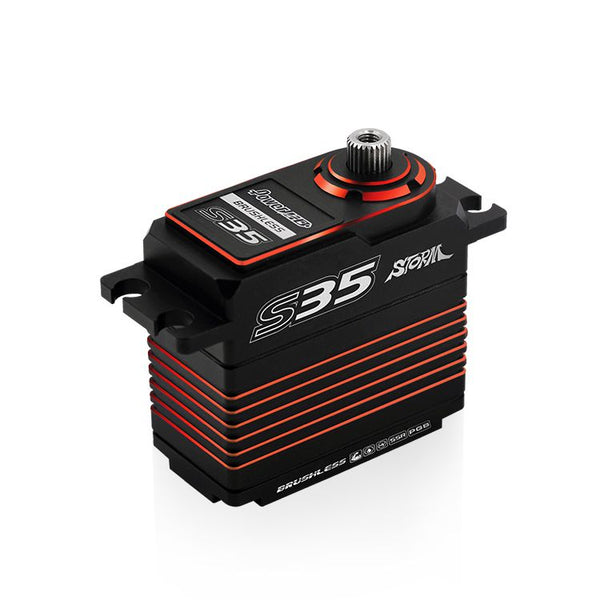 Power HD Storm S35 HV Brushless Digital Servo - Red **Special order Can take 4 weeks to arrive**