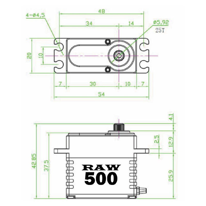 Reefs RAW500 Brass Edition - Servo Programmable